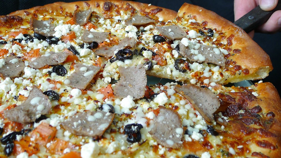 Order EuroGyro Pizza food online from Euro Gyro store, Akron on bringmethat.com