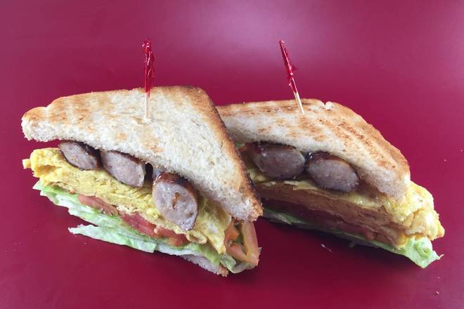 Order 13. Sausage Egg Sandwich food online from Michael's Burgers store, Canoga Park on bringmethat.com