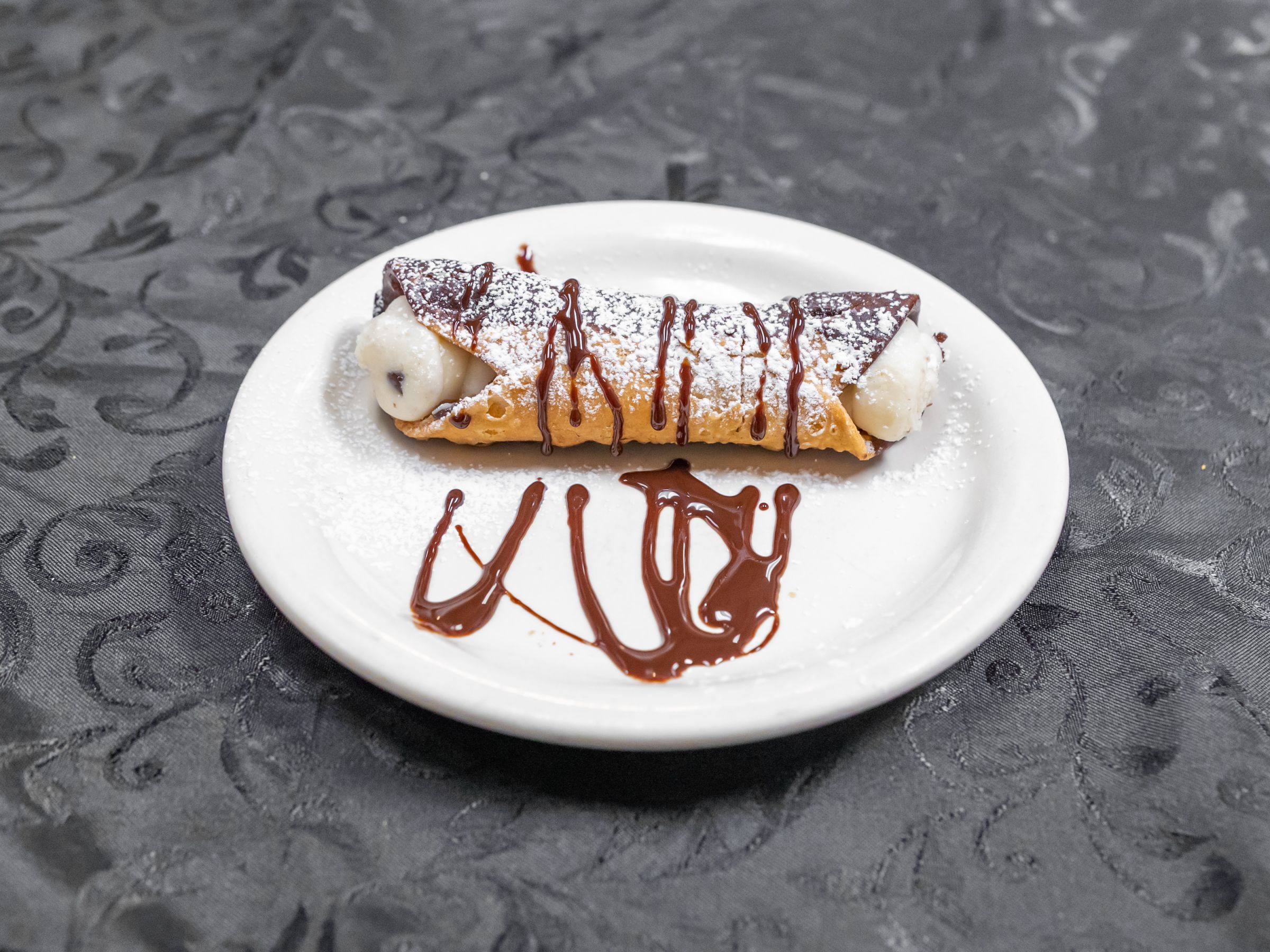 Order Chocolate Cannoli food online from Boston Pizzeria store, Greenville on bringmethat.com
