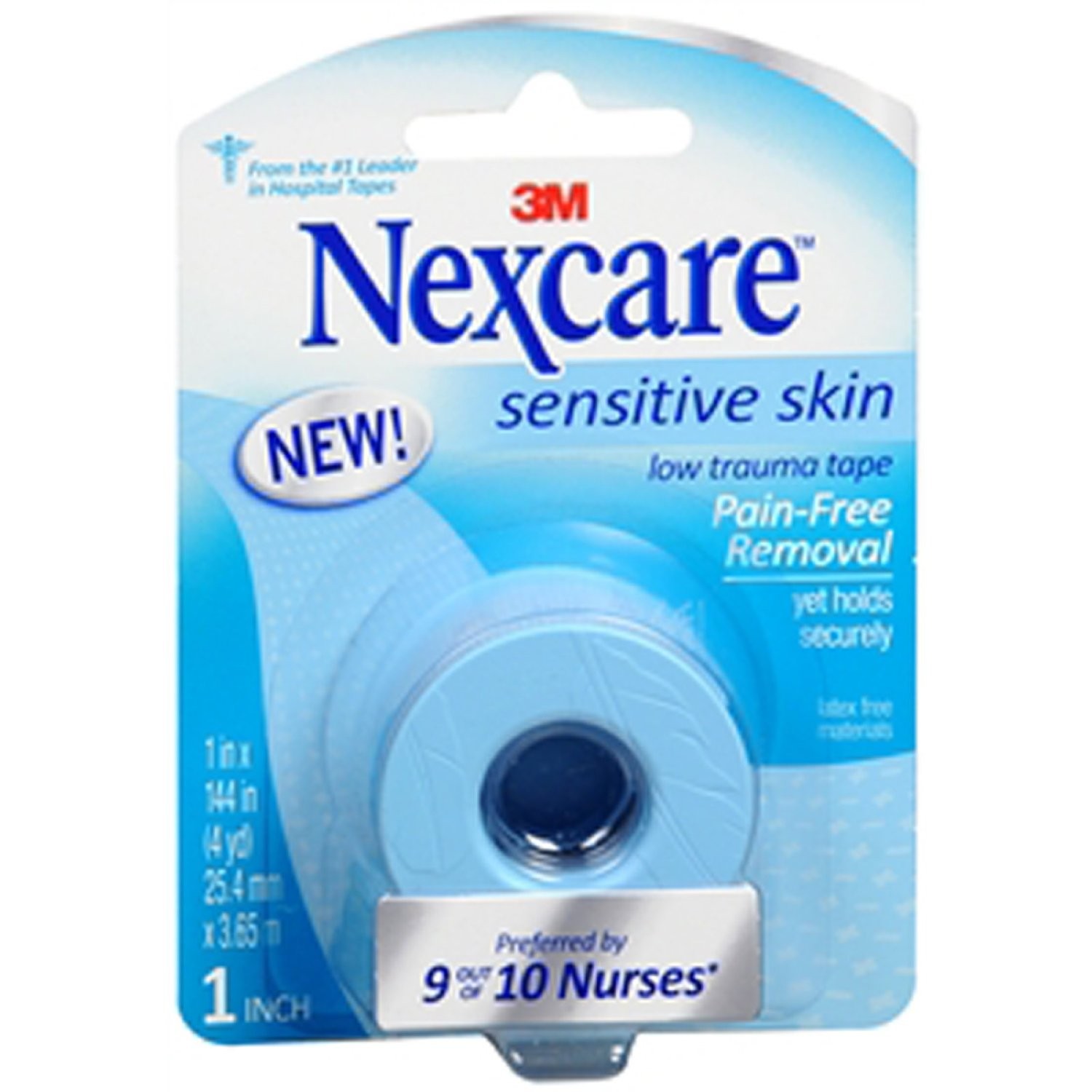 Order Nexcare 3M Sensitive Skin Low Trauma Tape - 2.4 oz food online from Bartell store, Edmonds on bringmethat.com