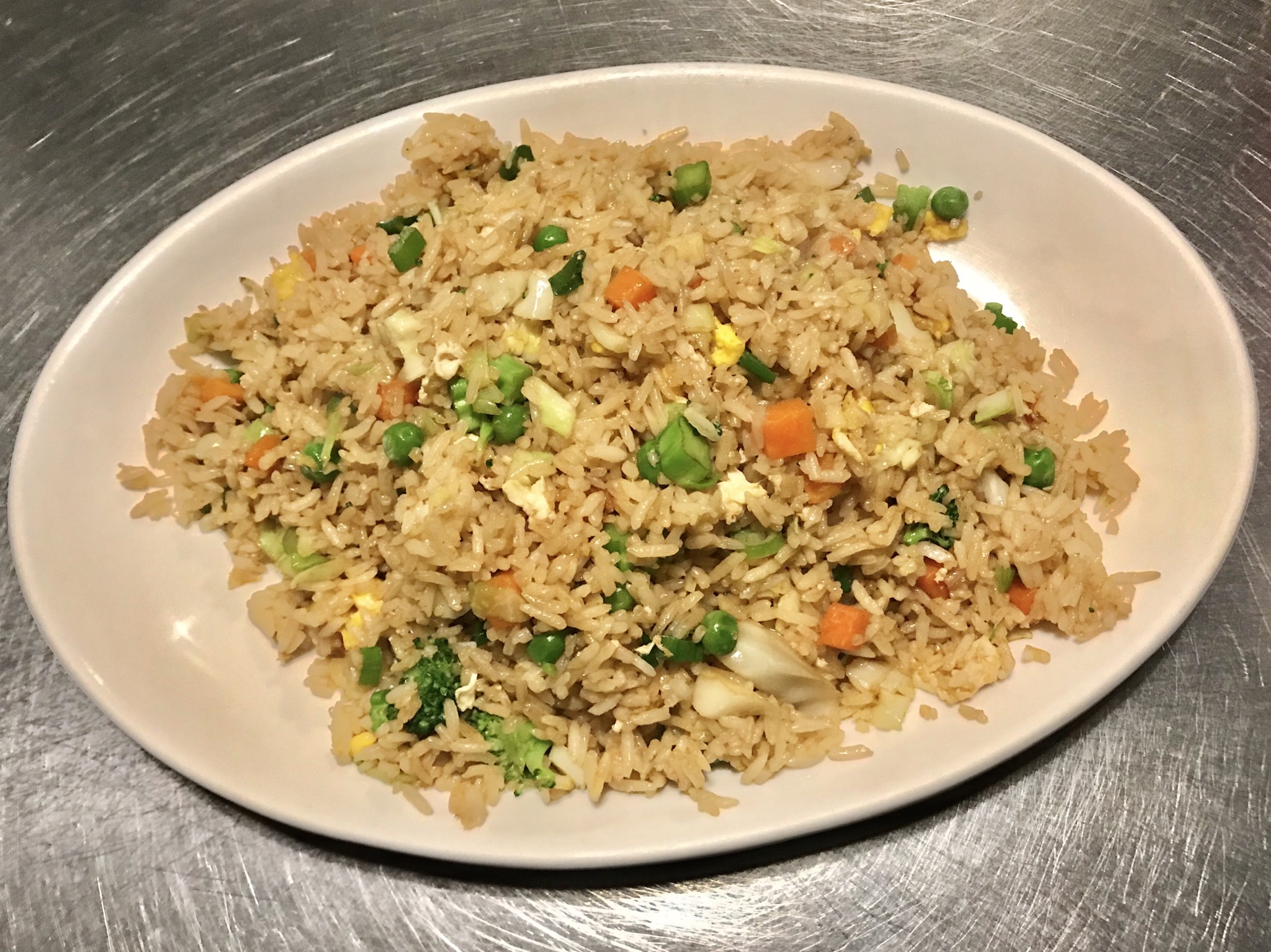 Order Vegetable Fried Rice food online from Genghis Khan Restaurant store, Seattle on bringmethat.com