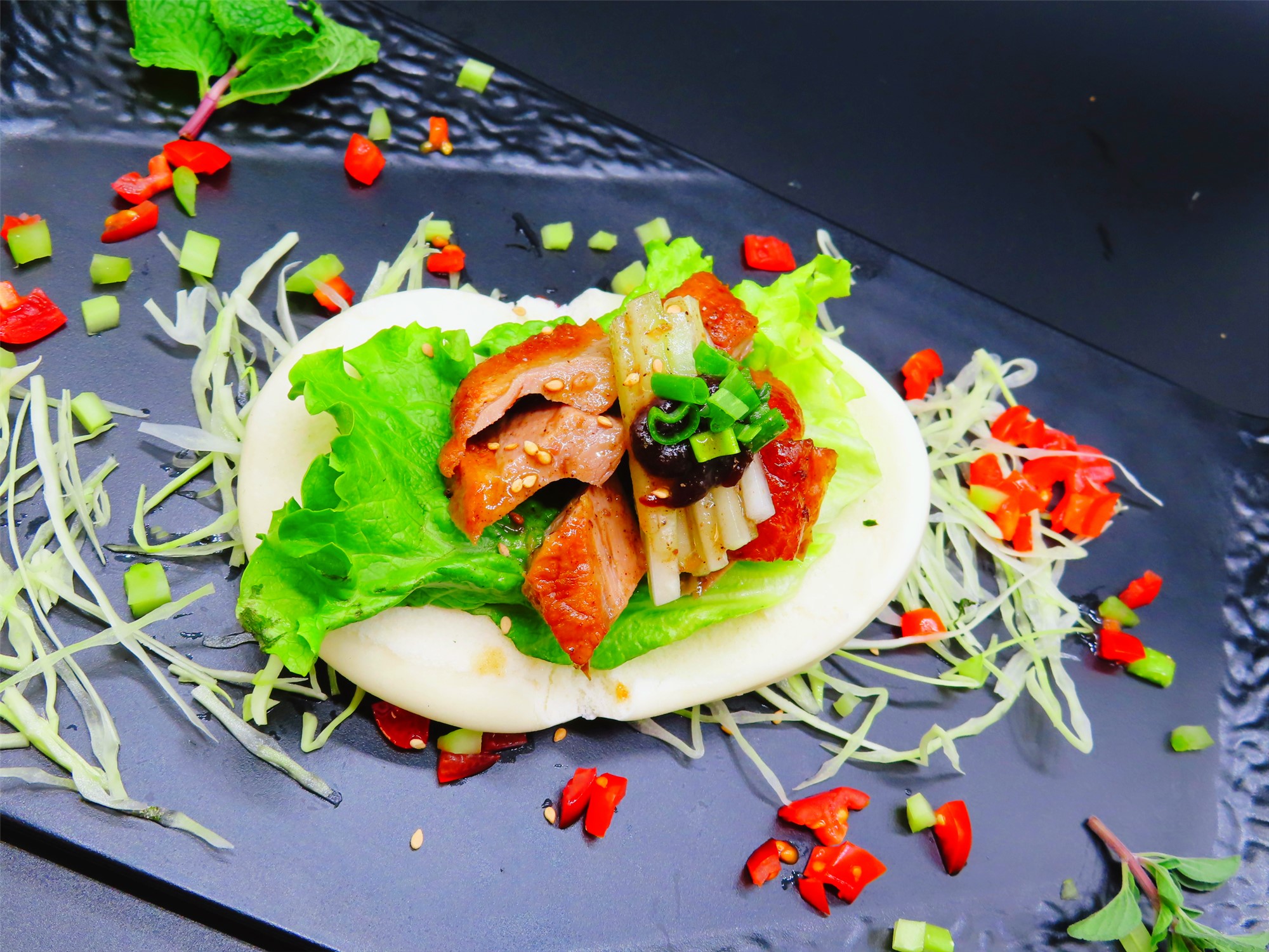 Order 3.Peking Duck Bun food online from Peking Express store, South Ozone Park on bringmethat.com