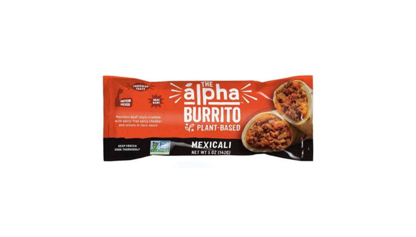Order Alpha Foods Burrito Mexicali food online from Luv Mart store, Santa Cruz on bringmethat.com