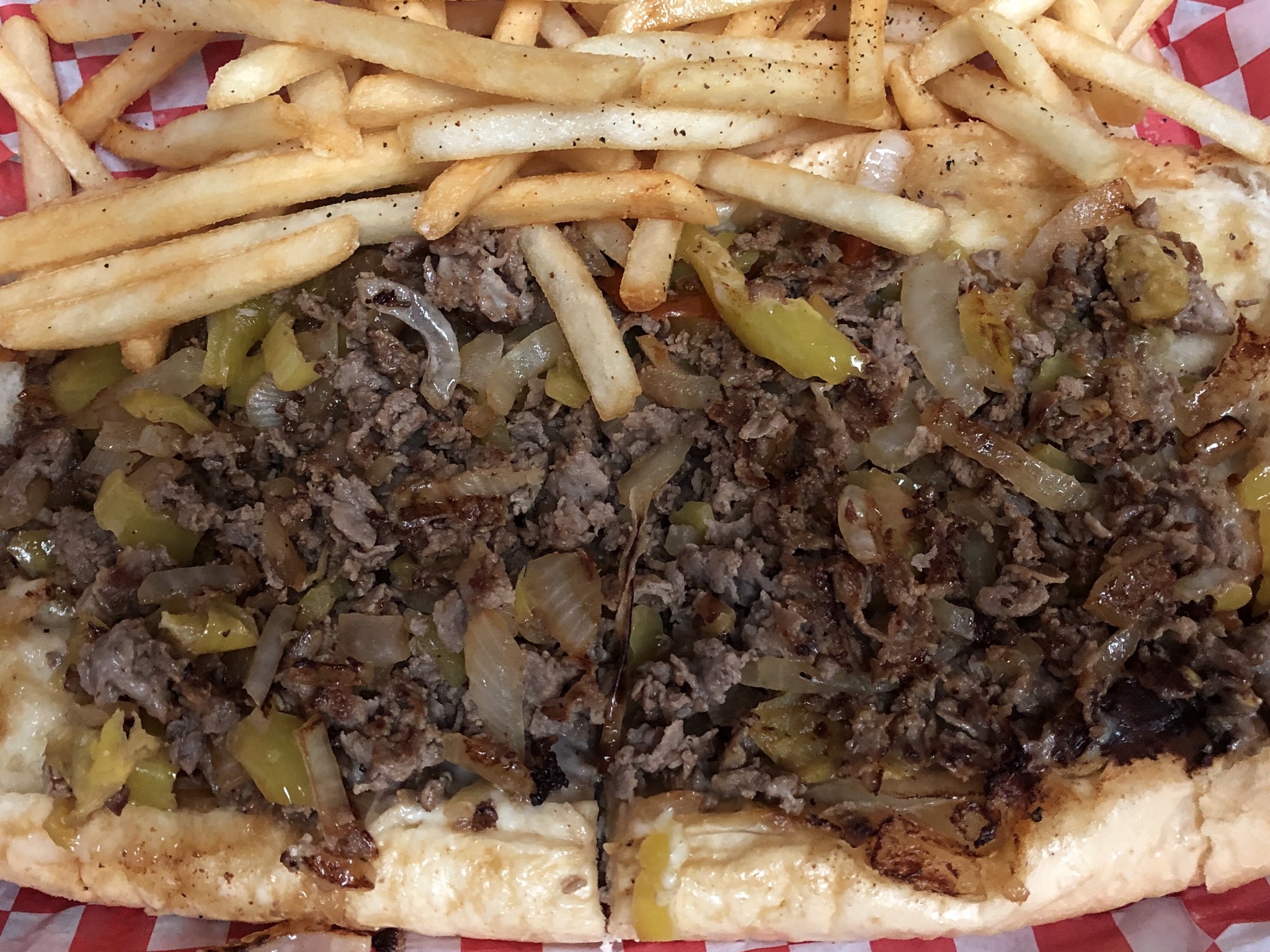 Order 15. Broadstreet Cheesesteak Combo food online from Big Tony's West Philly Cheesesteaks store, Dallas on bringmethat.com