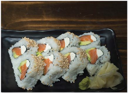 Order 8 Pieces Philadelphia Roll food online from Khanya Ramen & Sushi store, Chula Vista on bringmethat.com