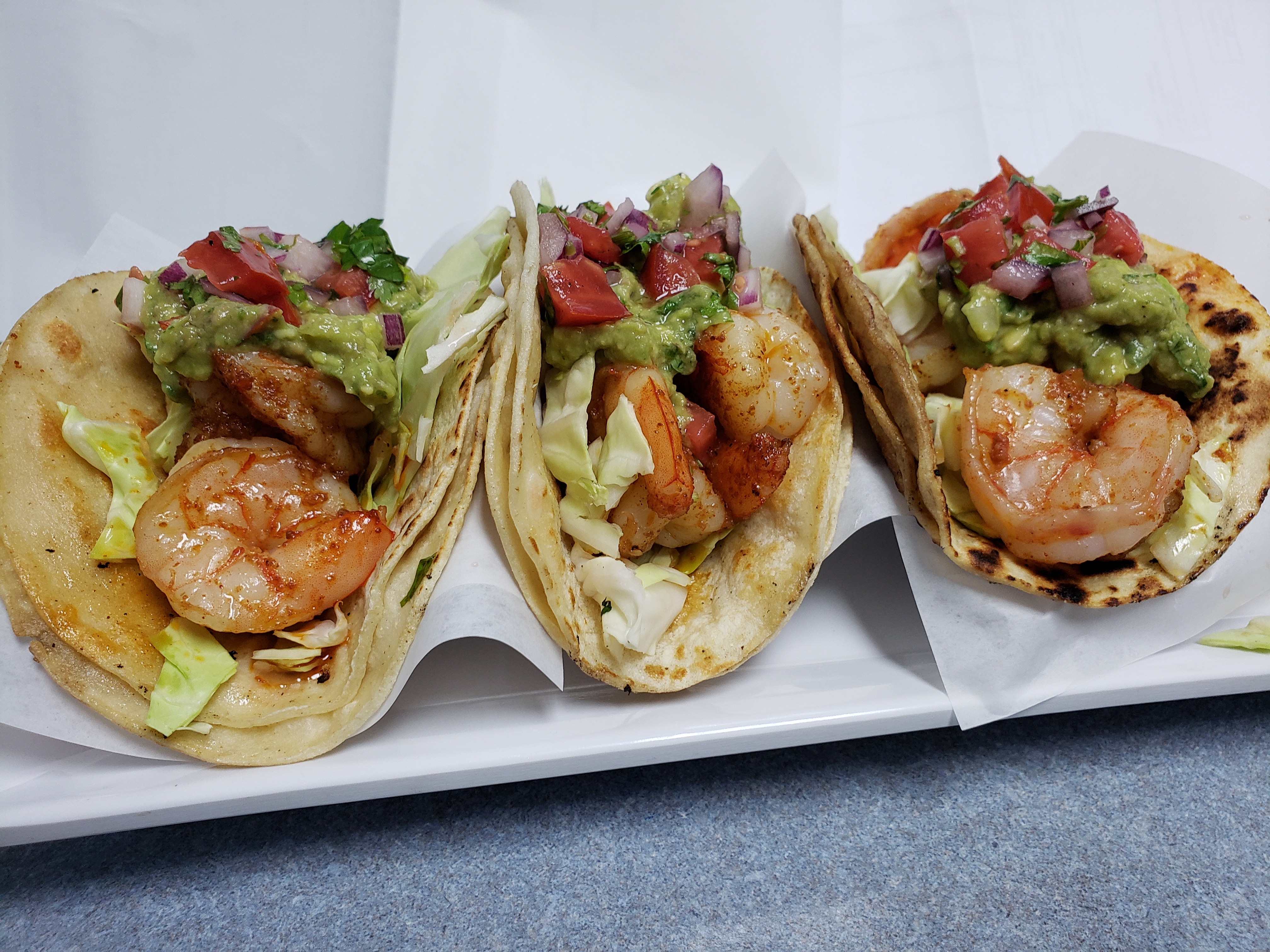 Order Grilled Jumbo Shrimp Taco food online from The Bee Hive Market and Deli store, Whittier on bringmethat.com