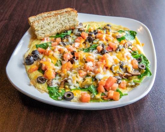 Order Veggie omelette food online from Sunrise Bistro store, Mount Pleasant on bringmethat.com