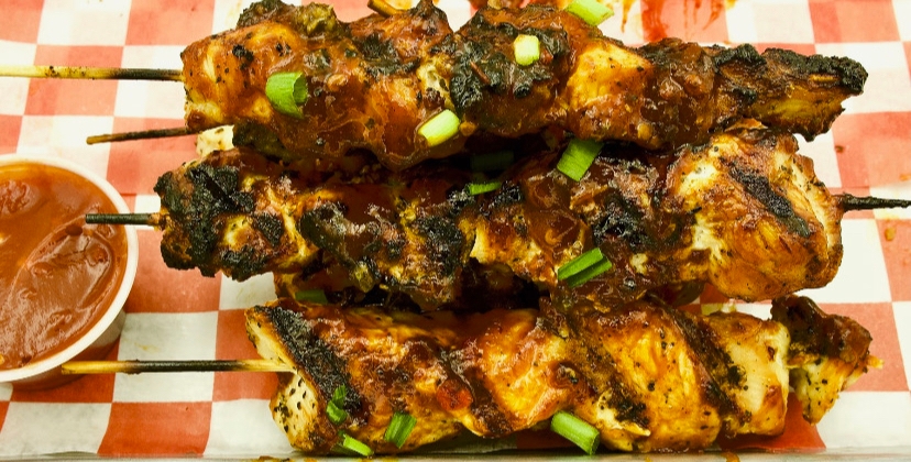 Order Sweet & Spicy Chipotle Chicken Kabob food online from Star Fusion Express store, Philadelphia on bringmethat.com