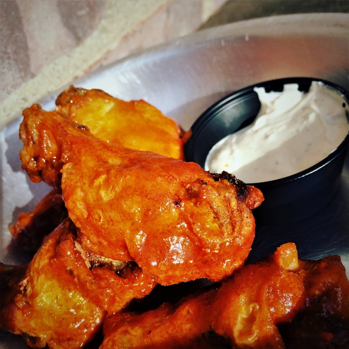 Order Buffalo Wings food online from AJ's Burgers store, New Rochelle on bringmethat.com