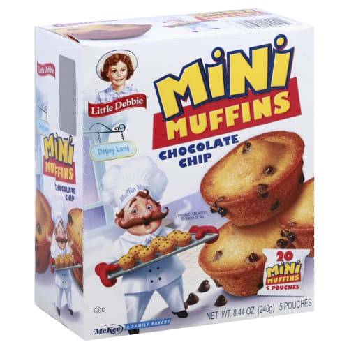 Order Little Debbie · Chocolate Chip Mini Muffins (5 x 4 muffins) food online from Safeway store, Rehoboth Beach on bringmethat.com