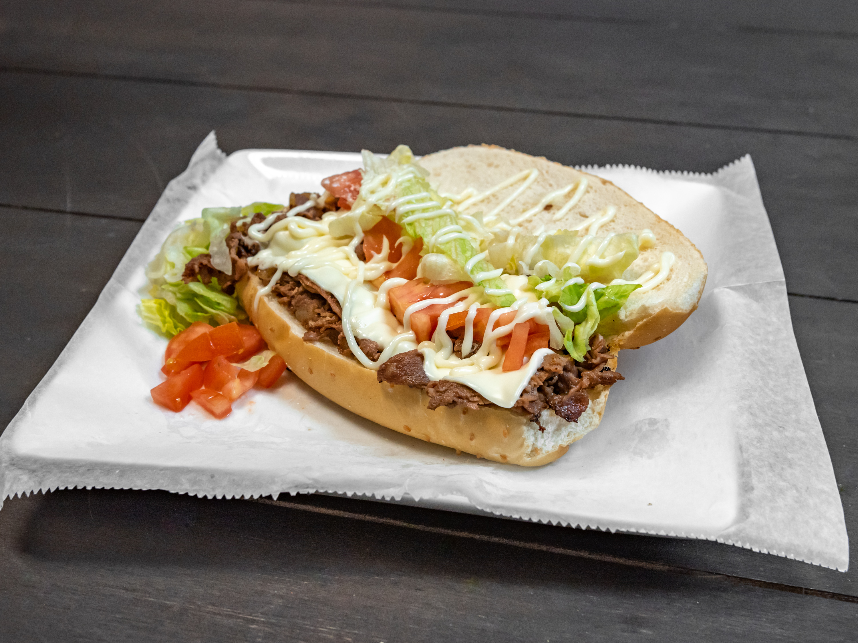 Order Philly Steak Sandwich food online from M & M Chicken & Fish store, Columbus on bringmethat.com