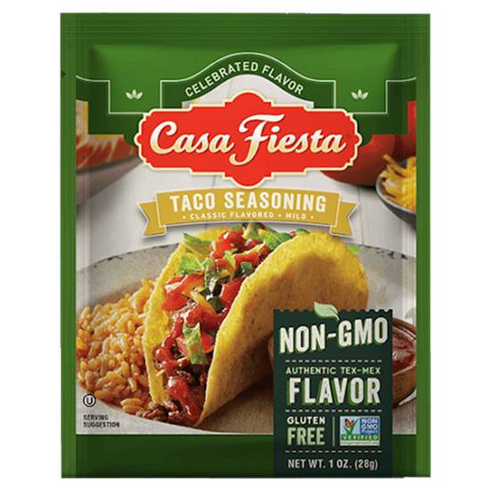 Order Casa Fiesta Mild Taco Seasoning 1oz food online from Everyday Needs by Gopuff store, Simi Valley on bringmethat.com