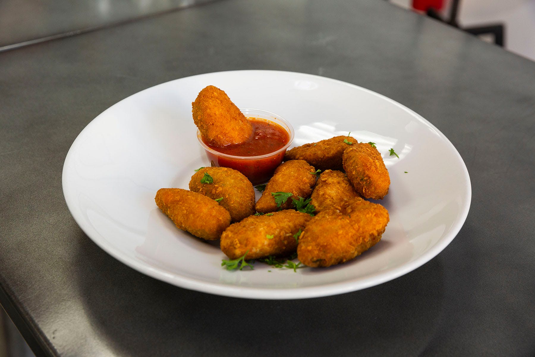 Order Jalapeno Poppers (6pcs) - 6 Pieces food online from College Pizza store, Boston on bringmethat.com