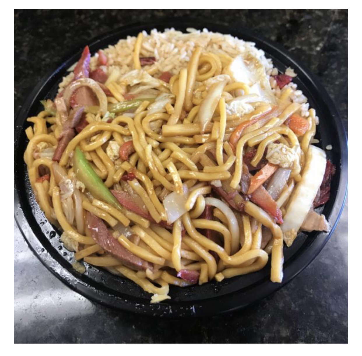 Order L16. Roast Pork Lo Mein 叉烧捞面 food online from China Star store, Blue Bell on bringmethat.com