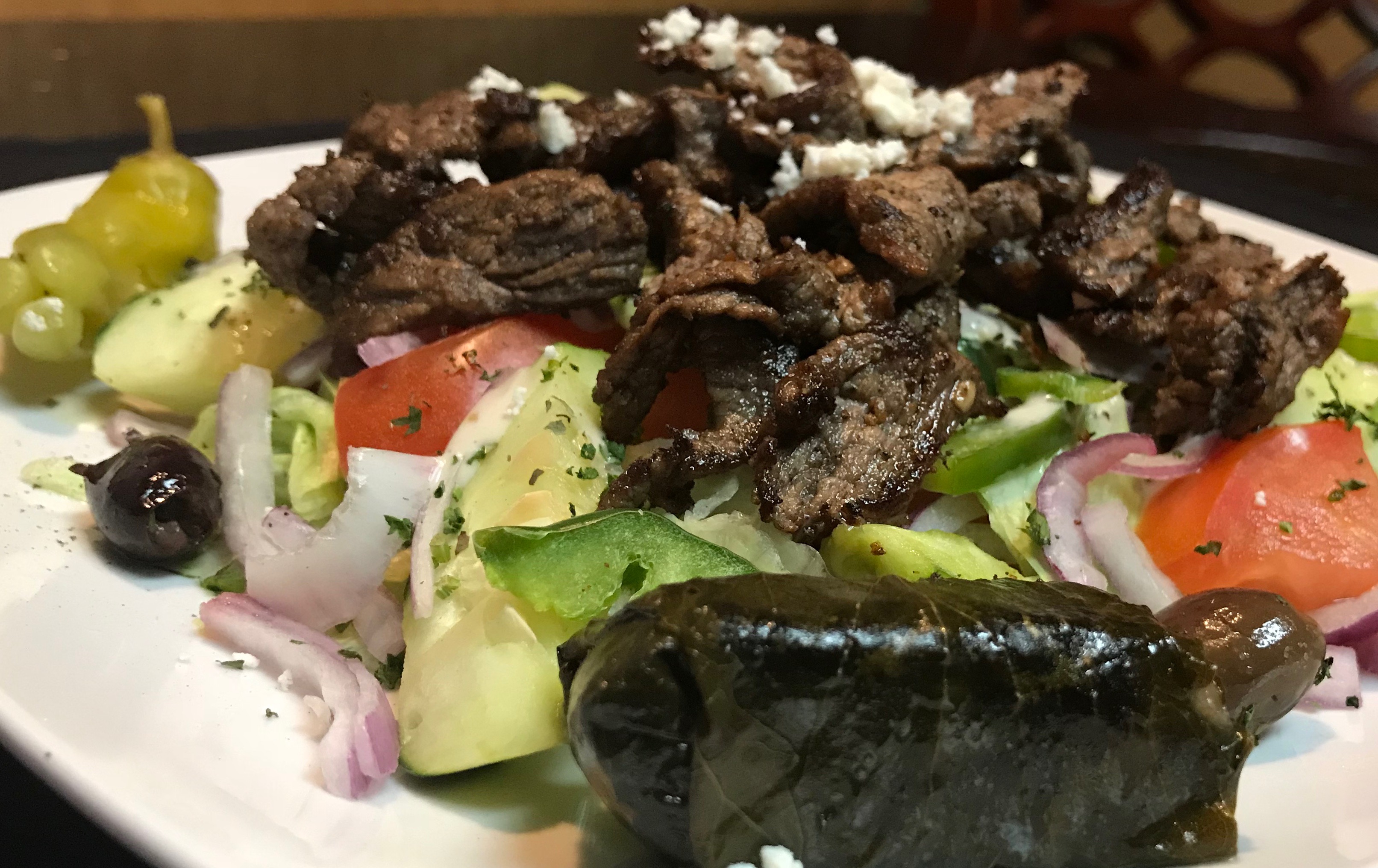 Order Greek Salad food online from House Of Kabob store, Denver on bringmethat.com