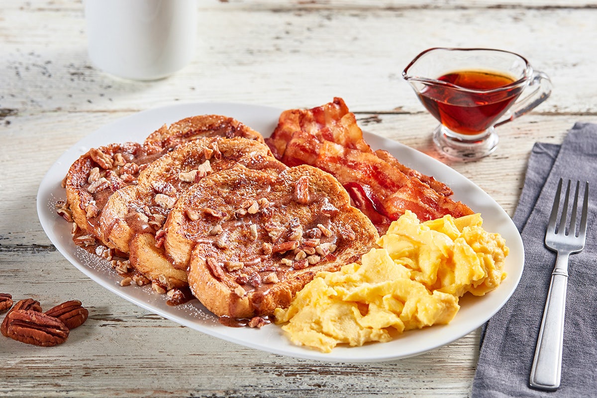 Order Cinnamon Pecan French Toast Platter food online from Huddle House store, Owensboro on bringmethat.com