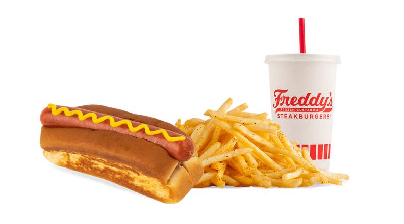 Order Freddy's All-Beef Hot Dog Combo food online from Freddy Frozen Custard & Steakburgers store, Grand Junction on bringmethat.com