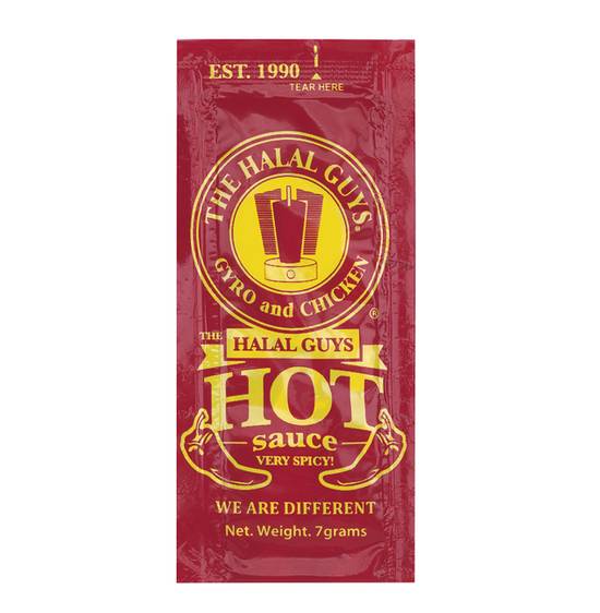 Order Hot Sauce Packet To-Go food online from The Halal Guys store, San Jose on bringmethat.com
