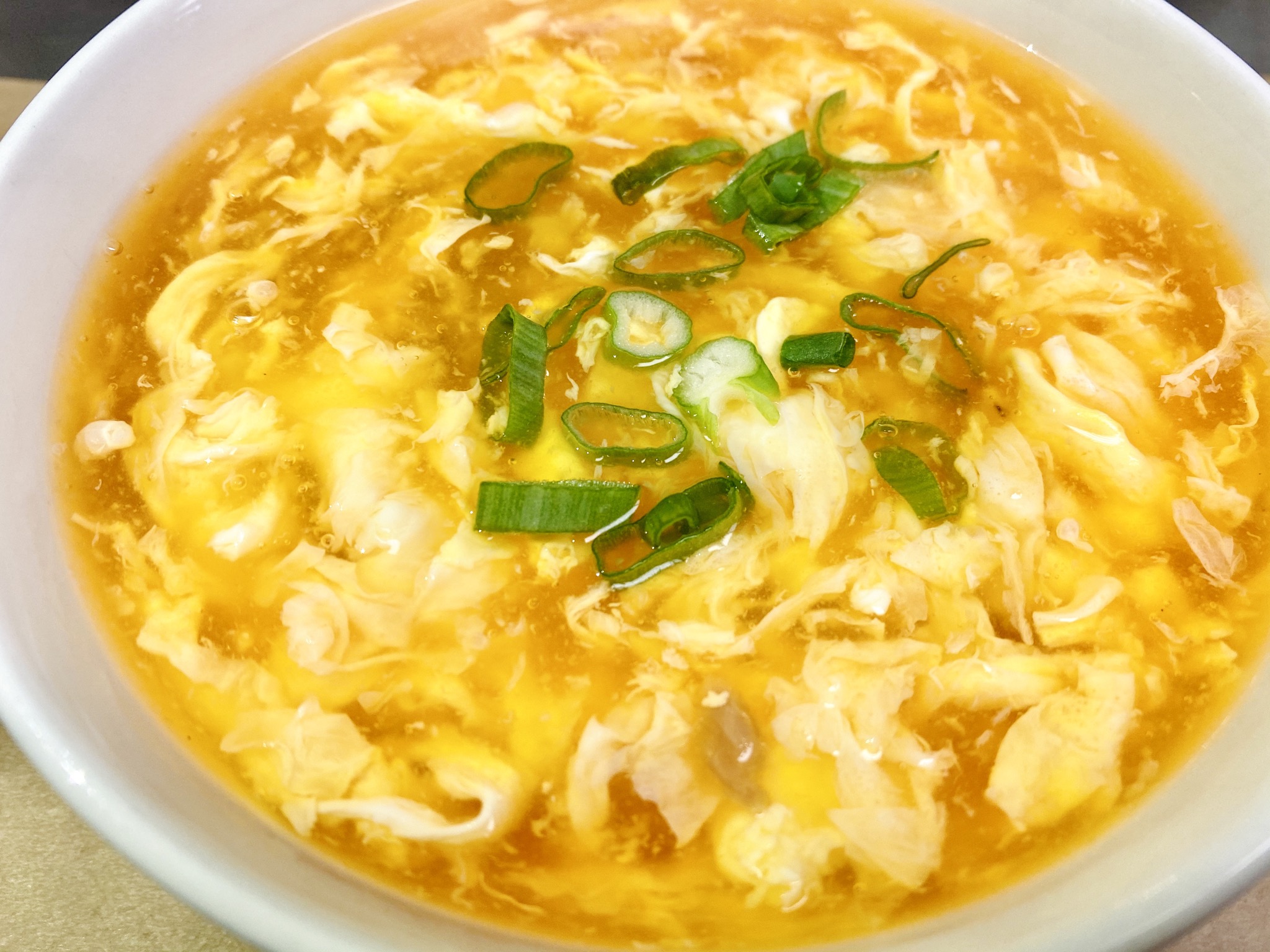 Order Beef and Egg Drop Soup food online from Min Min Asian Cafe store, Chicago on bringmethat.com