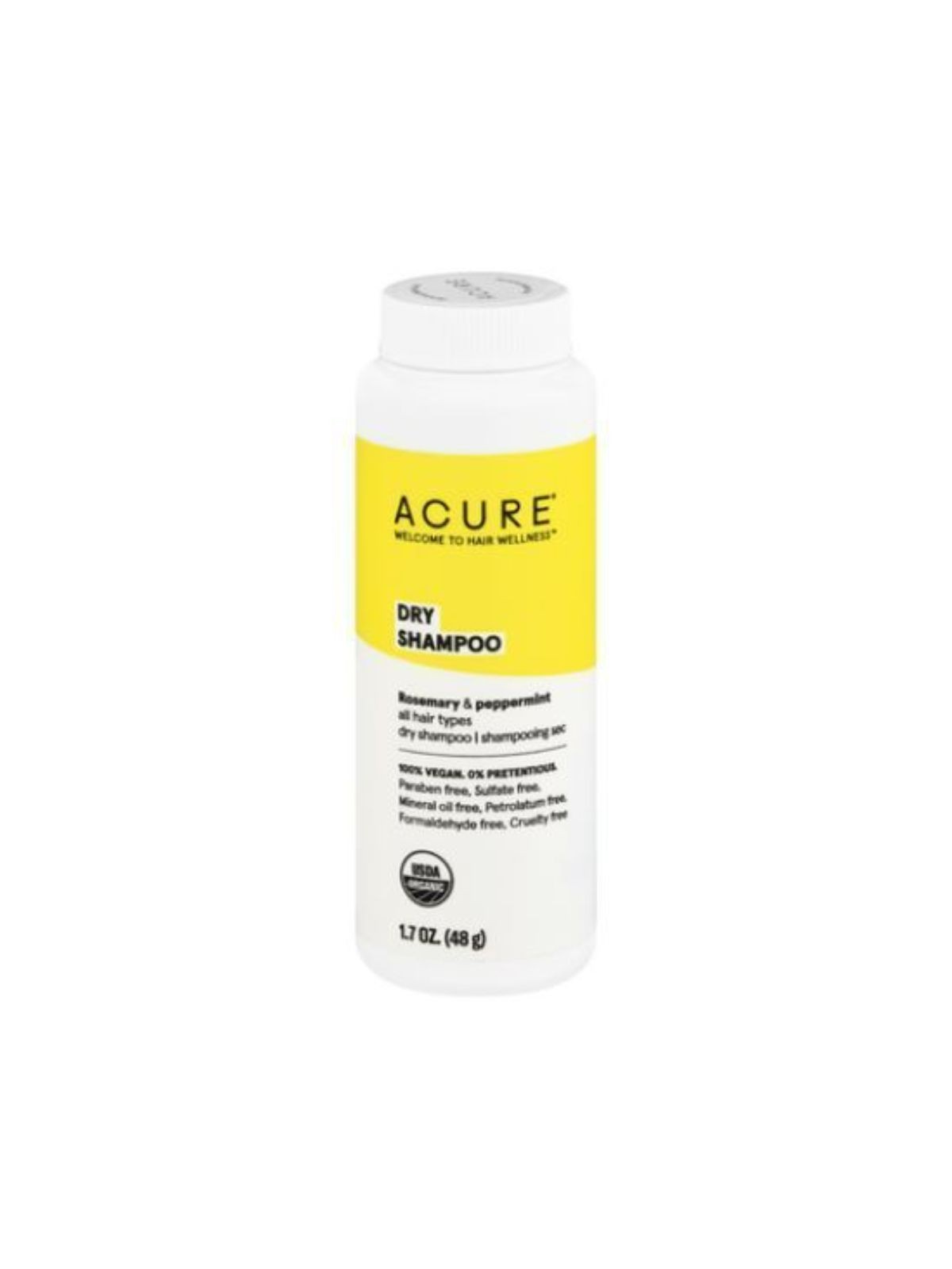 Order Acure Rosemary & Peppermint Organic Dry Shampoo All Hair Types (1.7 oz) food online from Stock-Up Mart store, Minneapolis on bringmethat.com