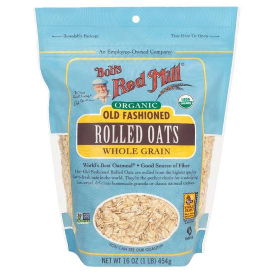 Order Bob's Red Mill Gluten Free Organic Old Fashioned Rolled Oats 32oz food online from Everyday Needs by Gopuff store, Sacramento on bringmethat.com