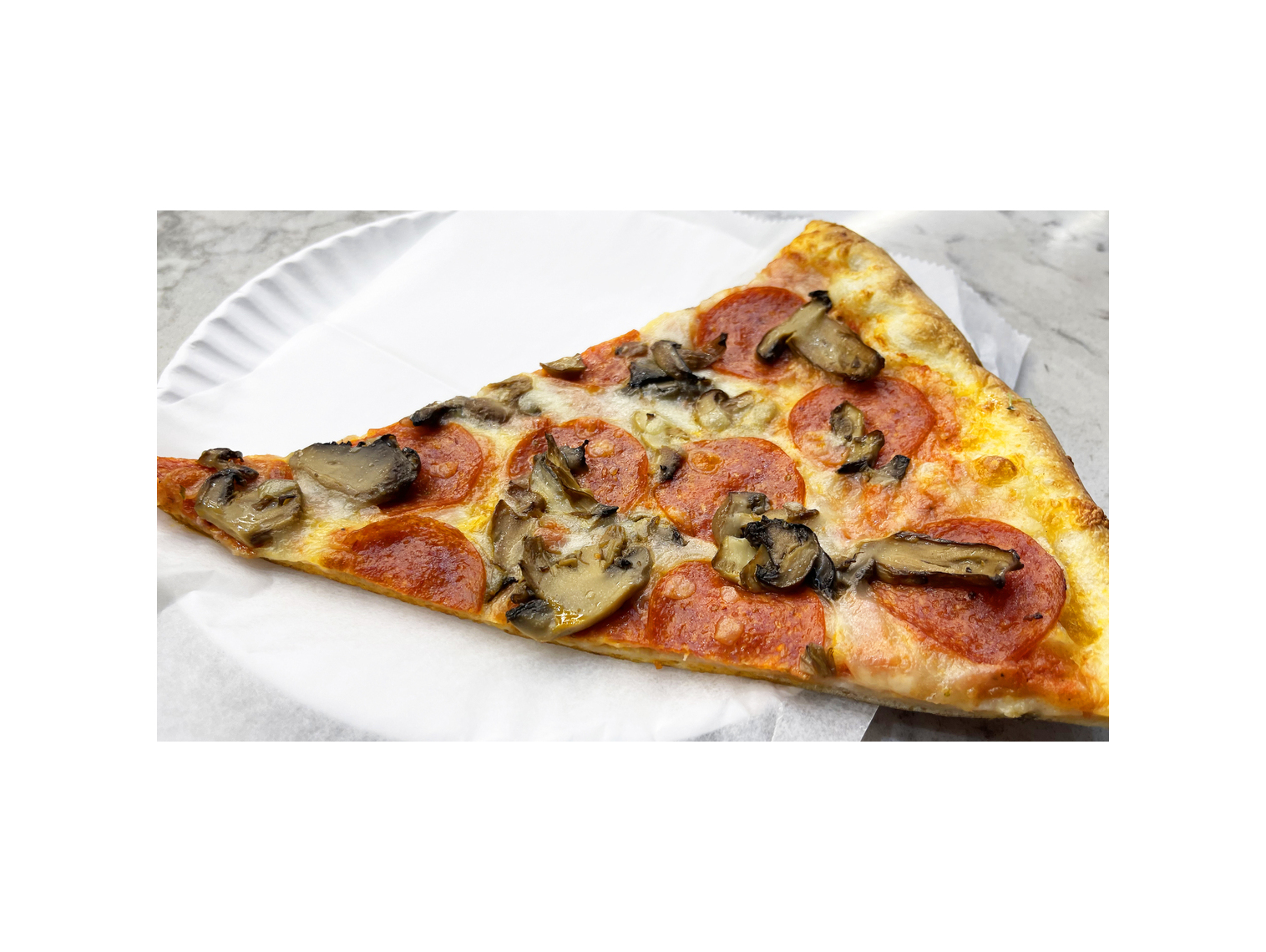 Order Pepperoni and Mushroom Slice food online from Previti Pizza store, New York on bringmethat.com