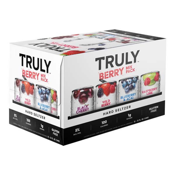 Order Truly Hard Seltzer Berry Mix 12 Pack Cans food online from Mirage Wine & Liquor store, Palm Springs on bringmethat.com