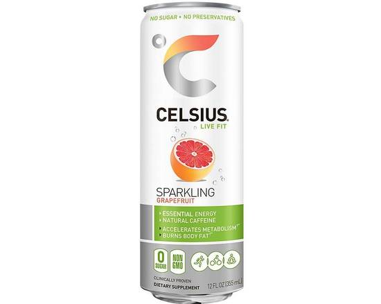 Order Celsius Sparkling Energy Drink - Grapefruit , 12 Fl Oz. Each food online from Starway Liquor store, Bell Gardens on bringmethat.com