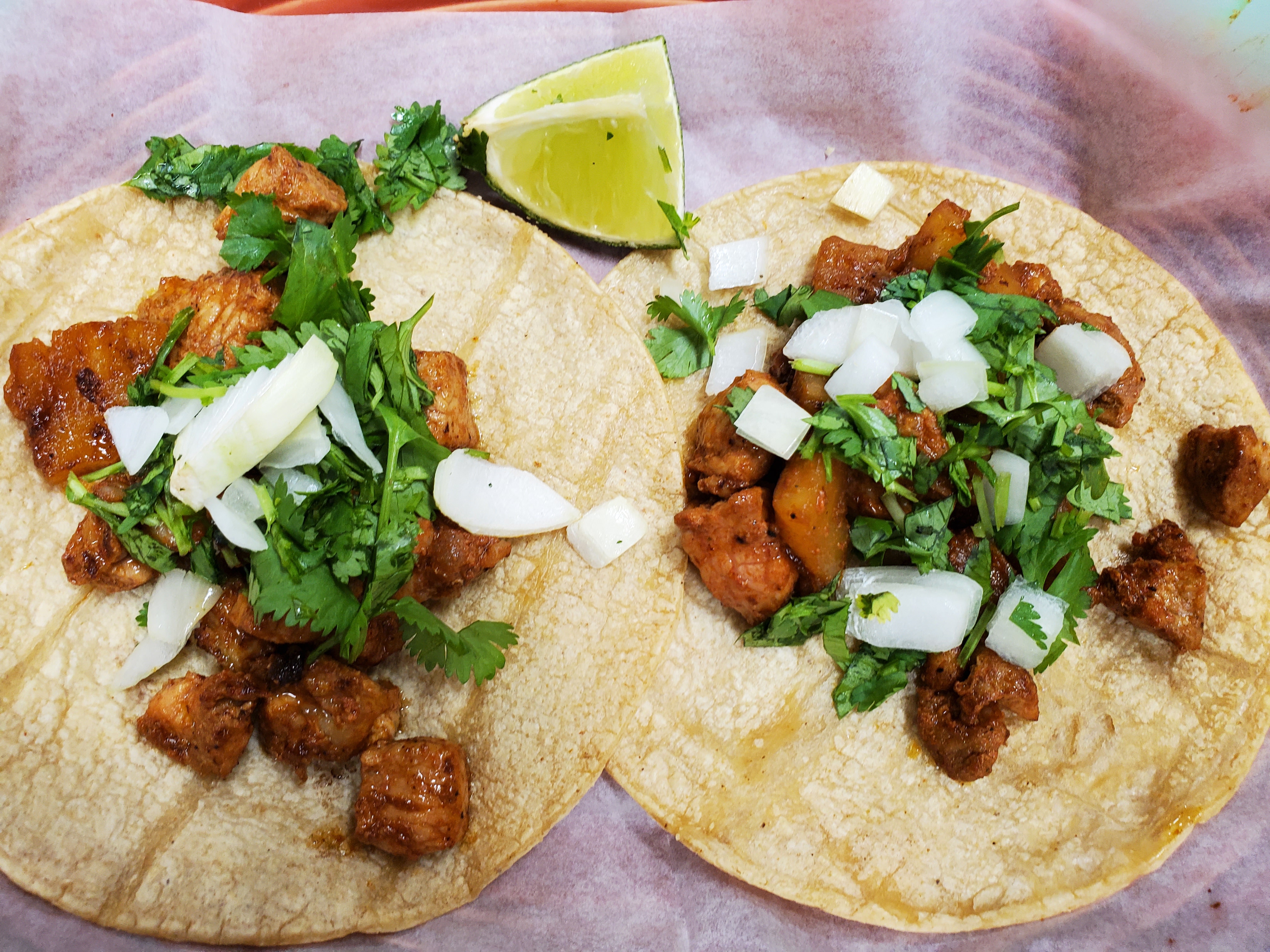 Order Tacos al pastor food online from Los Gallos Mexican Grill store, Rochester on bringmethat.com