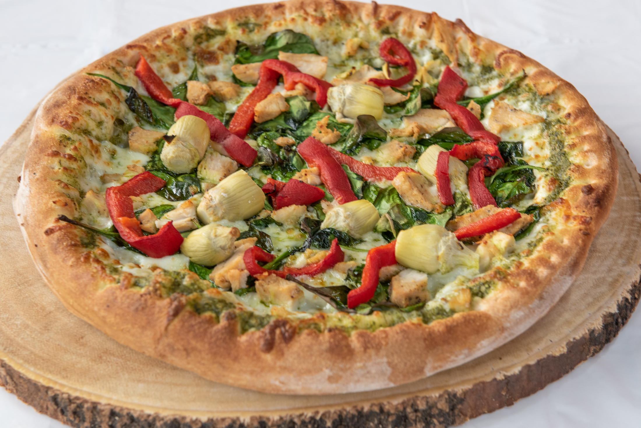 Order Chicken Pesto Pizza food online from Milanos Pizzeria store, Nashville on bringmethat.com