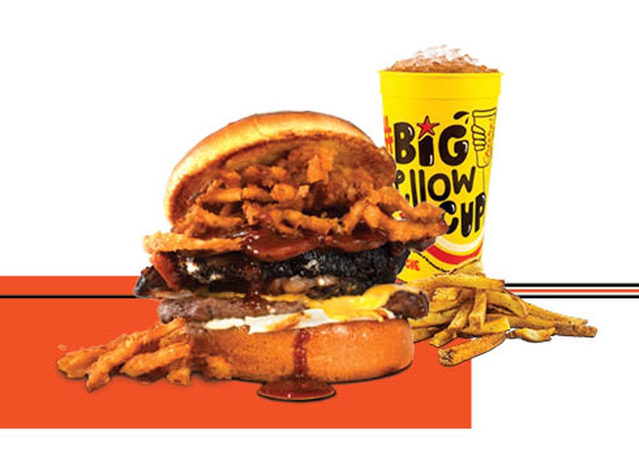 Order Online Exclusive- Nunchuck Norris Cheeseburger Combo food online from Big Deal Burger store, Fort Worth on bringmethat.com