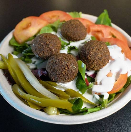 Order Falafel Balls Over Salad food online from Abu Omar Halal store, College Station on bringmethat.com