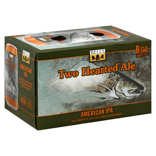 Order Bell's Two Hearted Ale Cans - 12 oz Cans/6 Pack food online from Bottle Shop & Spirits store, Los Alamitos on bringmethat.com