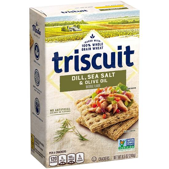 Order Triscuit Dill Sea Salt & Olive Oil Crackers food online from Deerings Market store, Traverse City on bringmethat.com