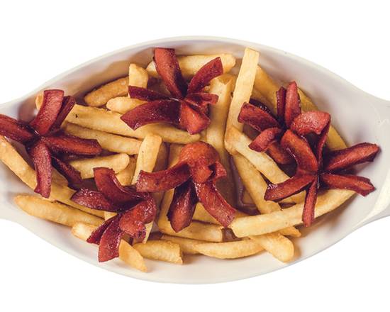 Order Hot Dog Sausage with French Fries(salchipapas) food online from Noches De Colombia store, Clifton on bringmethat.com