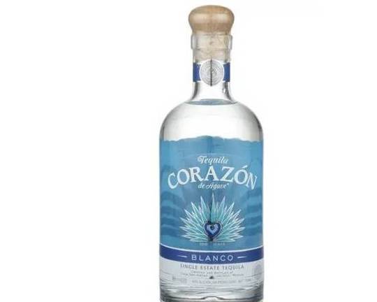 Order Corazon Blanco, 750mL tequila (40.0% ABV) food online from Cold Spring Liquor store, Liberty Hill on bringmethat.com
