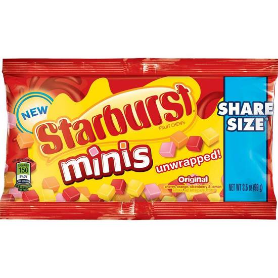 Order Starburst Mini Unwrapped Share Size food online from IV Deli Mart store, Goleta on bringmethat.com