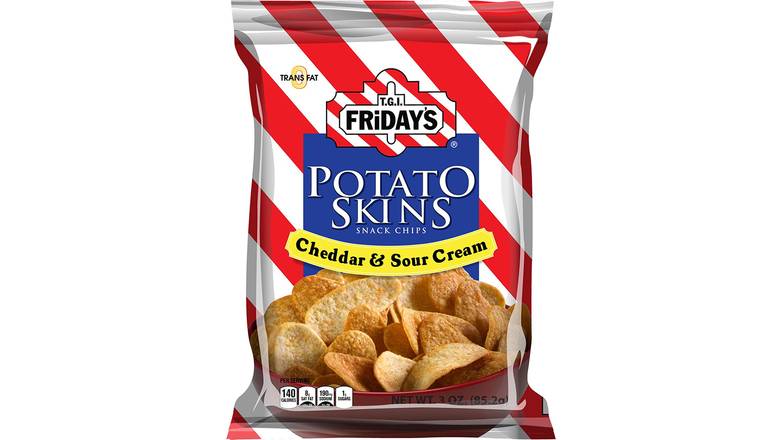 Order Tgi Friday'S Potato Skins Snack Chips Cheddar & Sour Cream food online from Anderson Convenience Markets #140 store, Omaha on bringmethat.com