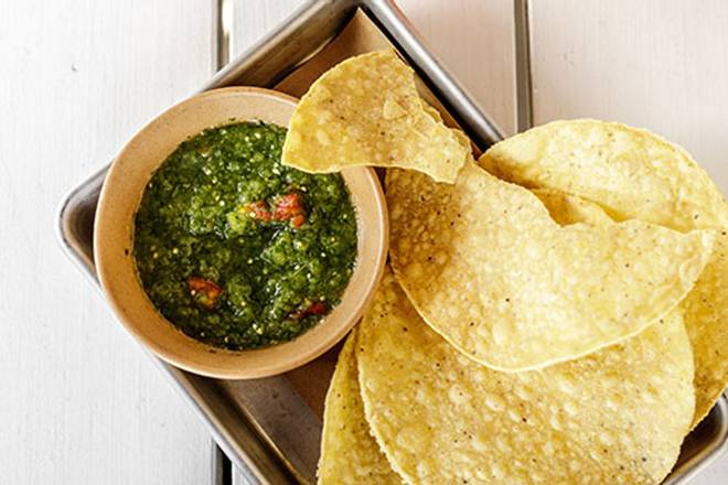 Order salsa verde + chips food online from bartaco store, Raleigh on bringmethat.com