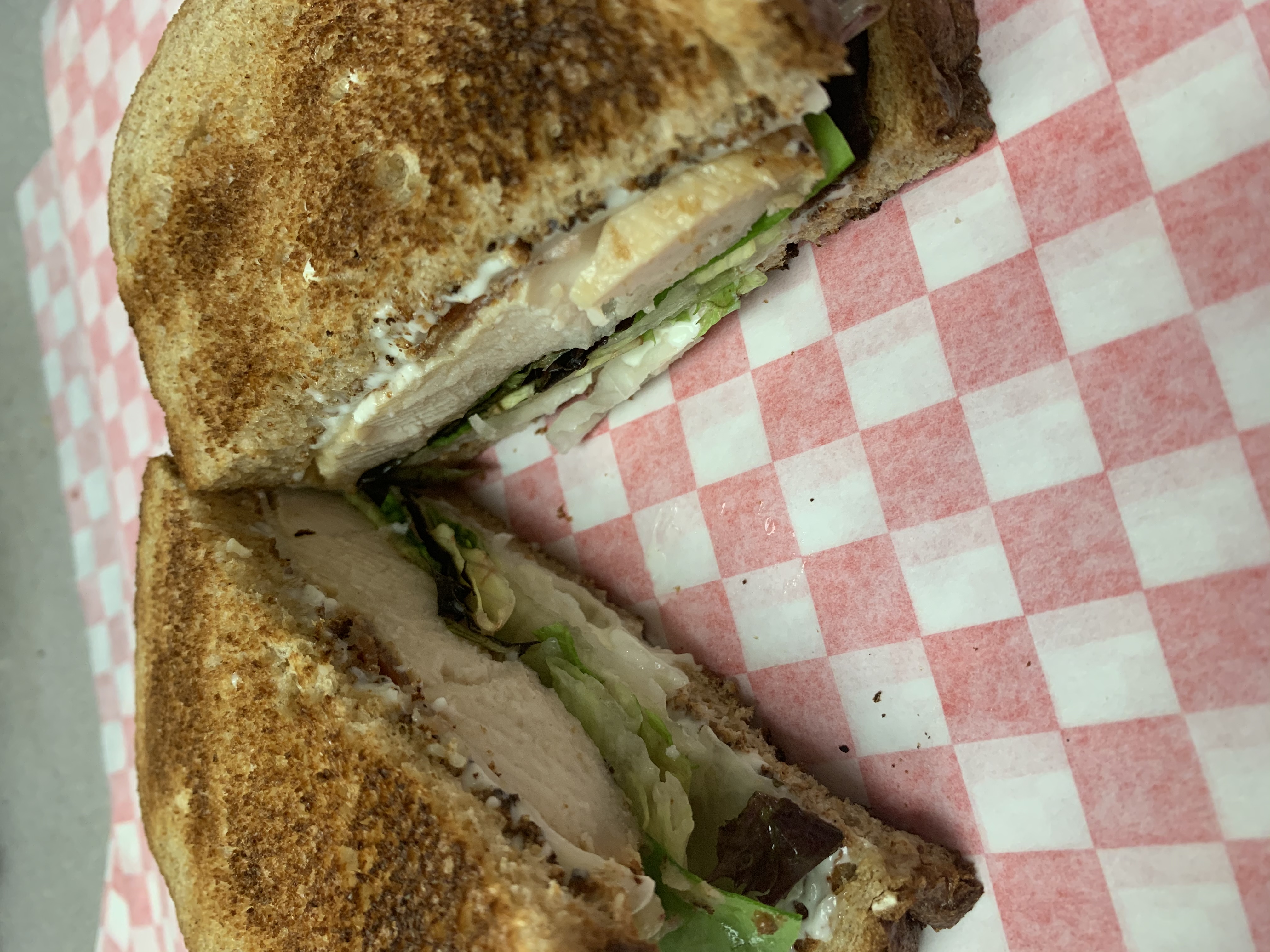 Order 6. Mesquite Chicken with Bacon Provolone Sandwich food online from T&J Deli store, Denver on bringmethat.com