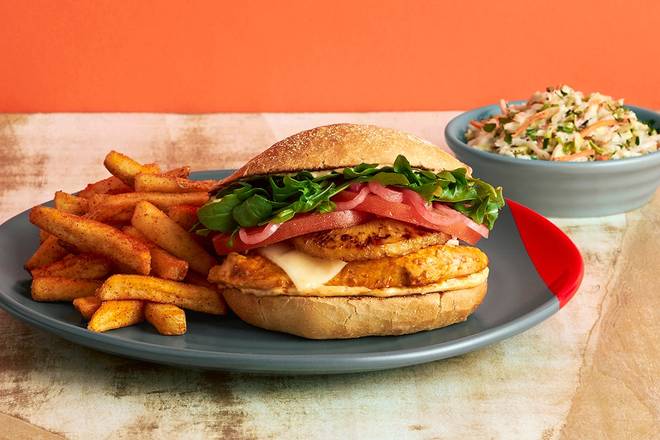 Order The Chicken "Burger" food online from Nando Peri-Peri store, Lee on bringmethat.com