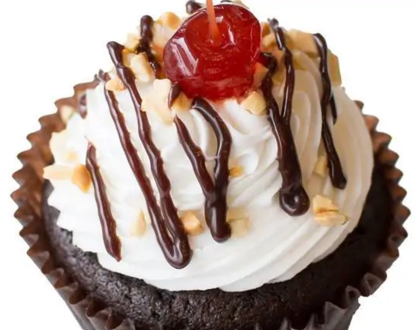 Order Hot Fudge Sundae Cupcake food online from Smallcakes Snellville: A Cupcakery & Creamery store, Snellville on bringmethat.com