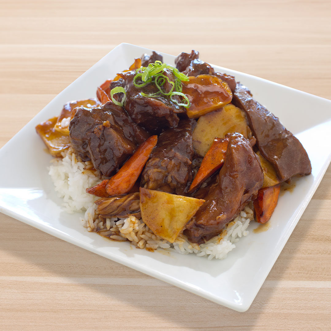 Order 96. Beef Stew Over Rice food online from Tasty Noodle House store, Irvine on bringmethat.com