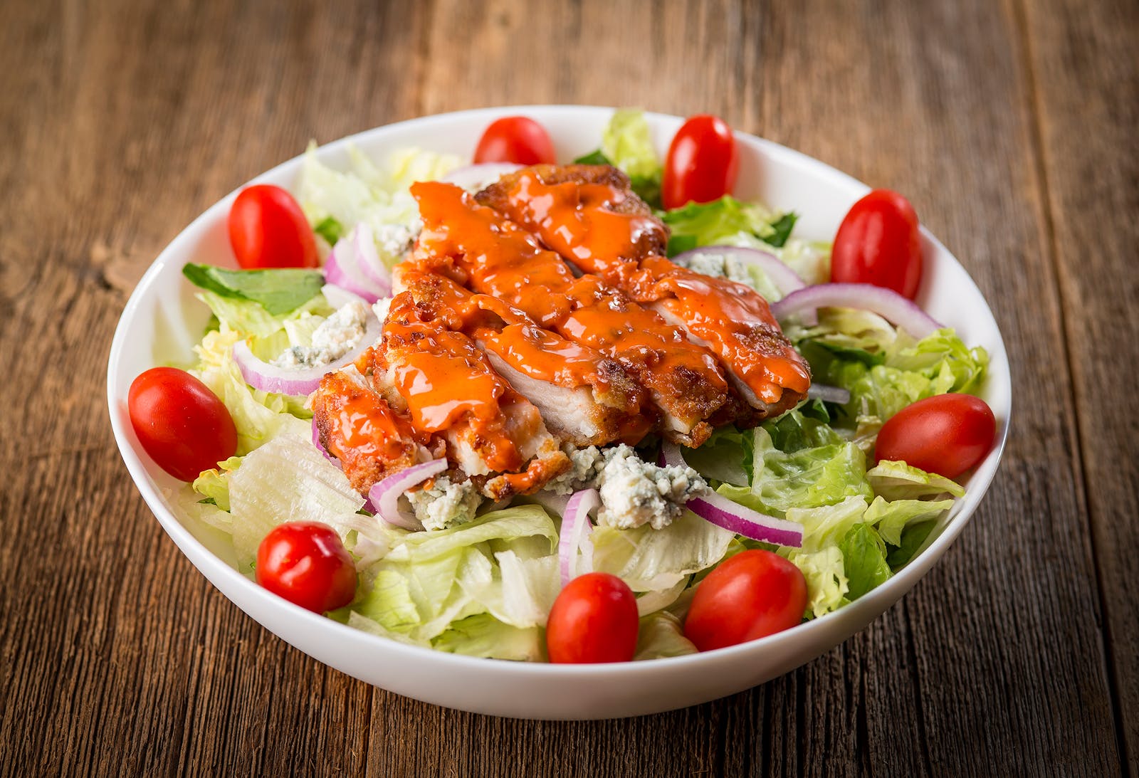 Order Buffalo Chicken Salad - Salad food online from Rosatis Pizza store, Bloomington on bringmethat.com