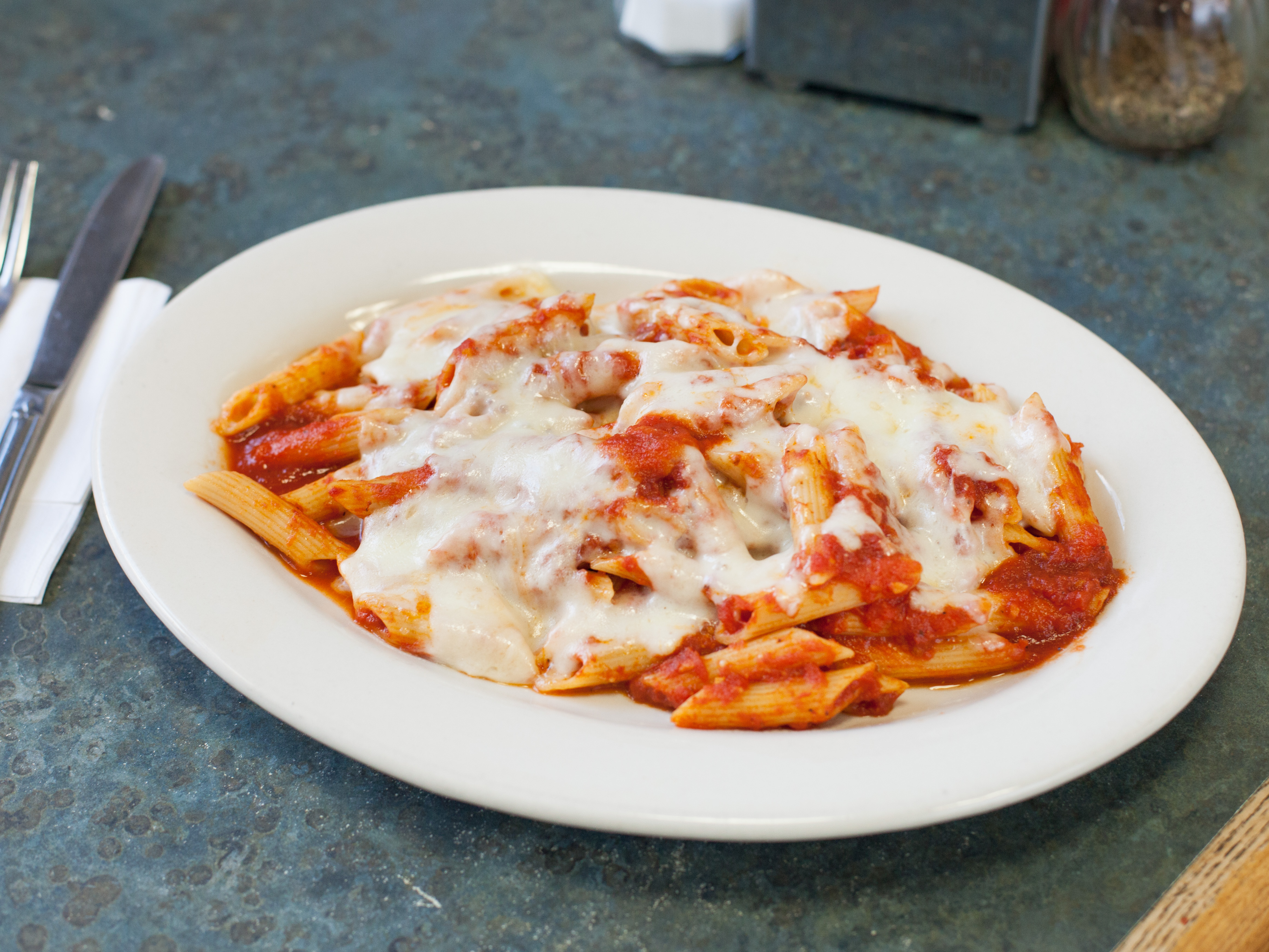Order Baked Ziti food online from Happy Days Pizza store, Scarsdale on bringmethat.com