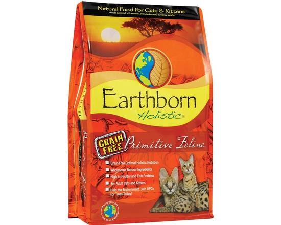 Order Earthborn Holistic Primitive Feline  (5 lb) food online from What The Fluff? Pet Store & More! Llc store, Woodridge on bringmethat.com
