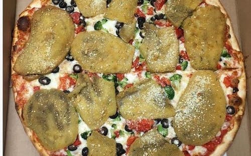 Order 19. Mona Lisa Pizza - Small 12" (8 Slices) food online from Hometown Pizza Of Southbury store, Southbury on bringmethat.com