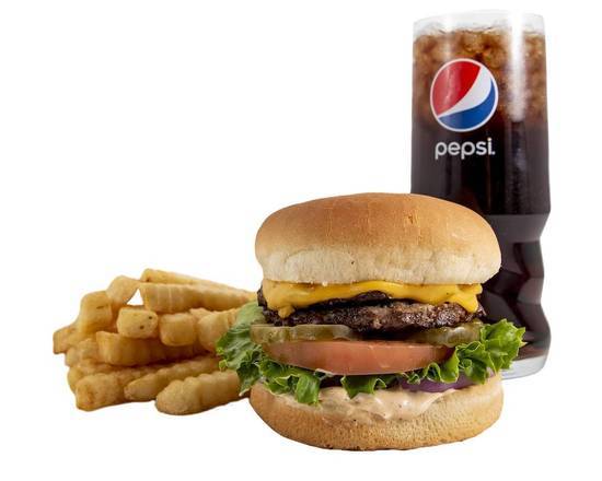 Order Jr Double Cheese Burger Special food online from Frosty King store, Bakersfield on bringmethat.com