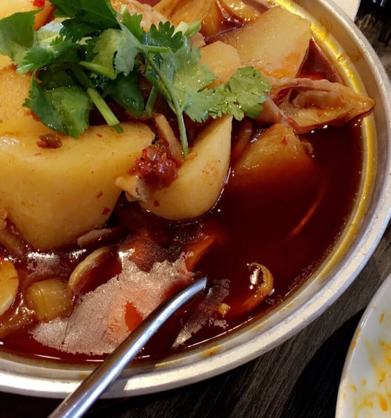 Order Braised Intestine Pot with Potato food online from Sichuan Impression store, Alhambra on bringmethat.com