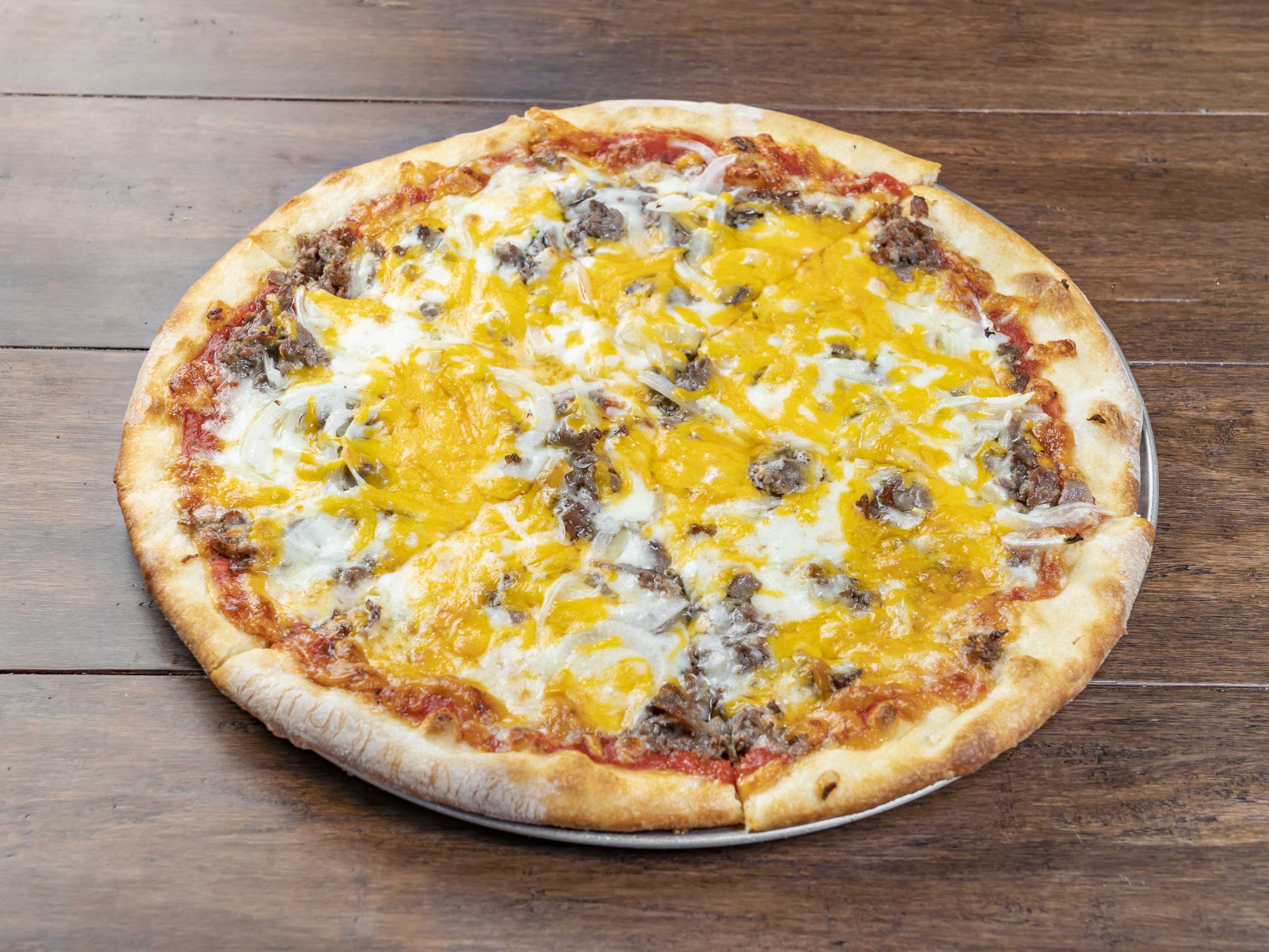 Order Philly Cheese Steak Pizza food online from Westover Pizza store, Stamford on bringmethat.com